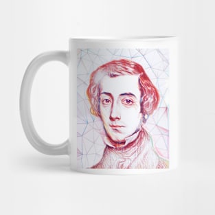 Alexis de Tocqueville Portrait | Alexis de Tocqueville Artwork | Line Art Mug